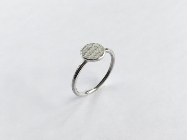 Bague MOTIF argent laminé