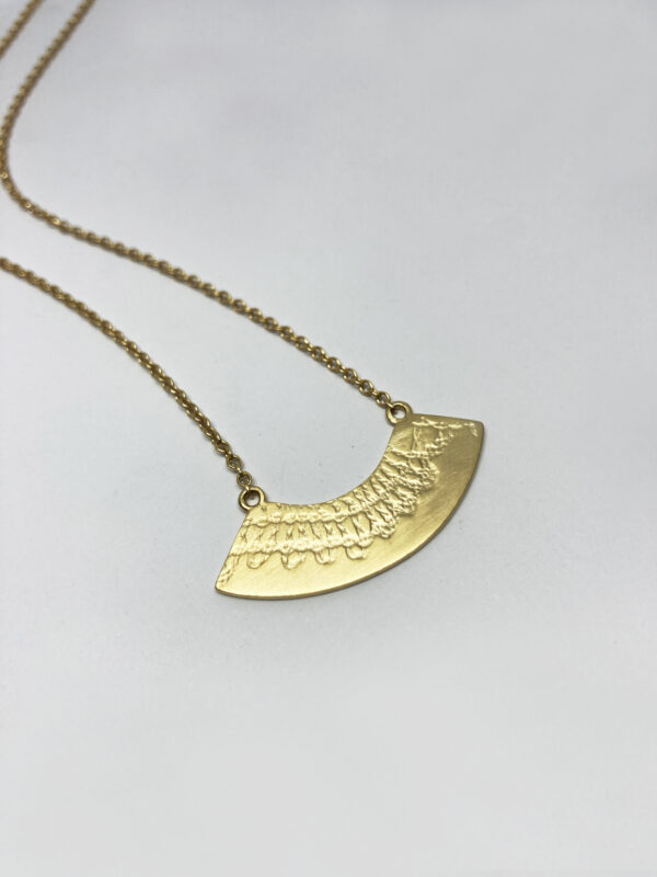 Collier MOTIF dentelle vermeil