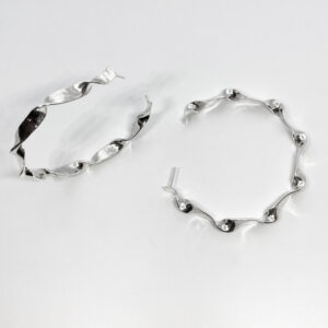 Créoles TORSADE GM argent